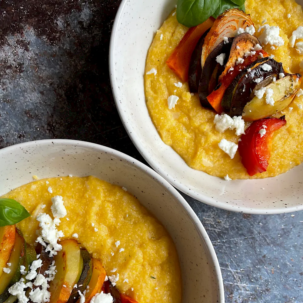 Briam mit Polenta