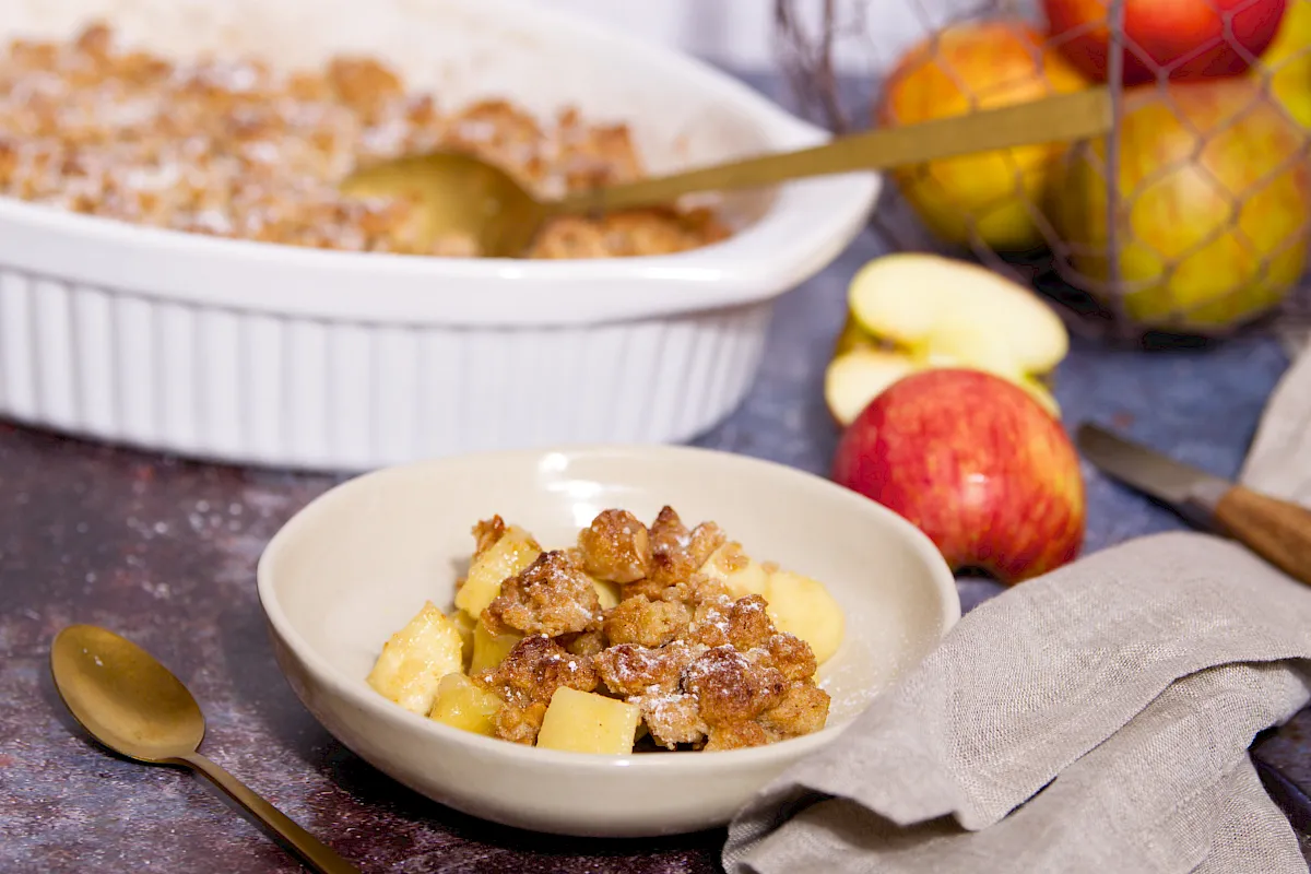 Emmer-Apfel-Crumble, Apfelcrumble